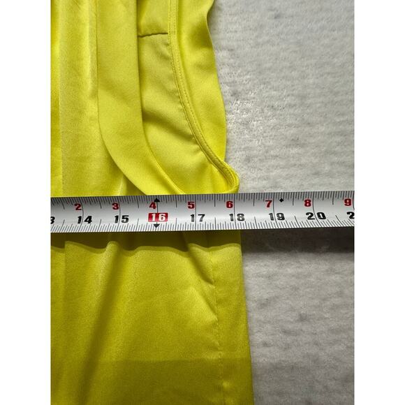Ann Taylor Women Faux Wrap Tank Top Size 16 Butter Yellow Career - Picture 8 of 10